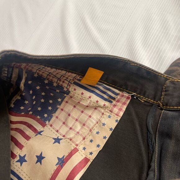 Parva Milano Classic Straight Whiskered Denim Jeans Size 38 X 30 - Picture 8 of 10